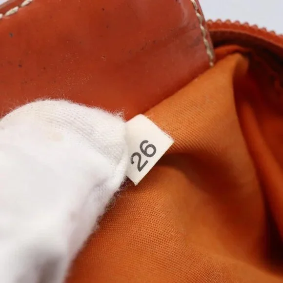 Authentic PRADA Shoulder Bag Nylon Orange Silver - Picture 4 of 16